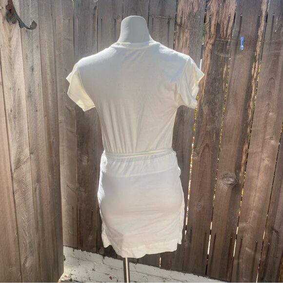 Isabel Marant cream  Short Sleeve T-Shirt wrap dress size small - Picture 8 of 14
